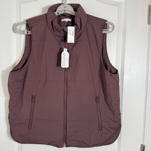 Women's Maurices Puffer Vest XL Brown